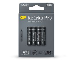 GP ReCyko Pro 800mAh AAA Ni-MH akkumulátor 4db/csomag