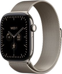 Apple Watch S12 GPS + Cellular 46mm Natural Titanium Case with Natural Milanese Loop S/M