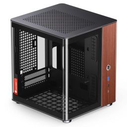 Számítógépház Jonsbo  TK-0 mini-ITX, edzett üveg, fekete
