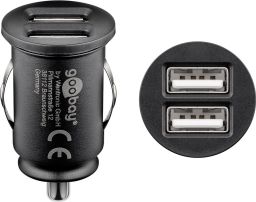USB autós töltő szuper mini 3,1A 2xUSB Universal/Apple GOOBAY (58912)