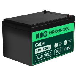 Green Cell AGM Battery 12V 12Ah - Batterie - 12.000 mAh Zárt savas ólom (VRLA)