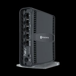 MIKROTIK Wireless Router DualBand, 5x1000Mbps (1xPOE Out), AX1800, WiFi6, Asztali - C52iG-5HaxD2HaxD-TC