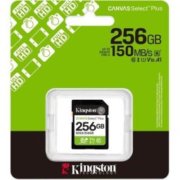 Kingston 256GB SDXC Canvas Select Plus Gen3 Class 10 UHS-I U1 V10