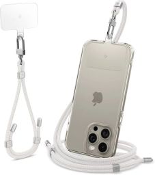 Spigen Universal Set 2 (Cross Body Strap 1P + Wrist Strap 1P + ConTag2 1P) Pearl White