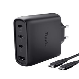 Trust Maxo 65W 4-Port GaN USB Charger Black