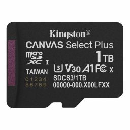 Kingston 1TB microSDXC Canvas Select Plus Gen3 Class 10 UHS-1 A1 V10