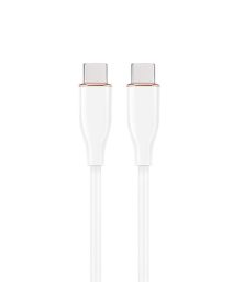 Gembird Premium silicon Type-C Power Delivery (PD) charging & data cable 1,5m White