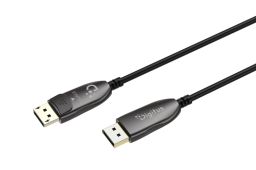 Digitus DisplayPort AOC Hybrid fiber optic UHD 8K cable 50m Black