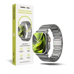 Mobile Origin Titanium Band Modena for Apple Watch Ultra 49mm Natural