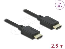 DeLock HDMI to HDMI 8K cable 2,5m Black