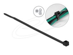 DeLock Cable tie heat resistant L 100 x W 2.5mm 100pieces Black