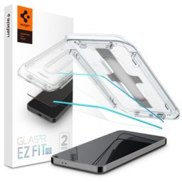 Spigen Glass tR EZ Fit HD for Samsung Galaxy S24 2 Pack Transparency
