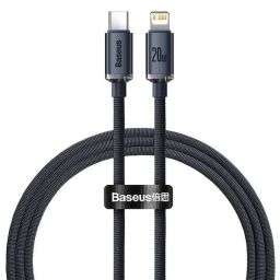 Baseus Crystal Shine USB-C Lightning Cable 20W 2m Black