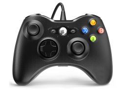 Froggiex FX-X360-PC-B Vezetékes Xbox 360/PC kompatibilis fekete kontroller