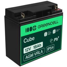 AGM Battery 12V 18Ah - Battery - 18,000 mAh
