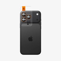 Spigen Glass tR EZ Fit Optik Pro for iPhone 17/16/15/14 Pro 17/16/15/14 Pro Max Orange