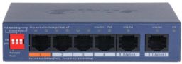 Dahua CS4006-4ET2GT-60 4x10/100 Mbps PoE + 2x1 Gbps uplink, 60W, Cloud Managed PoE Switch