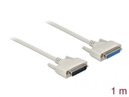 DeLock Serial Cable D-Sub 25 male to female 1m White