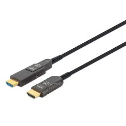 Manhattan High-Speed HDMI Active Optical Cable with Detachable Connector 20m Black