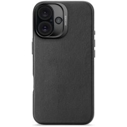 Decoded Leather Backcover for iPhone 16 Black