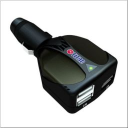 USB autós töltő max 5A, 3xUSB A/F, 1 USB=2,5A +2 USB=2,5A TITAN HW-25EC