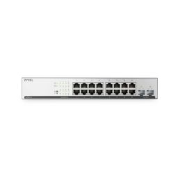 ZYXEL Switch 16x1000Mbps + 2xSFP, Fémházas, Menedzselhető, GS1915-18V2-EU0101F