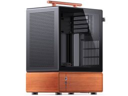 Jonsbo T7 ház, Midi-Tower, mATX, edzett üveg - fekete