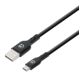 Manhattan USB2.0 Type-A Male to Type-C Male Cable 3m Black