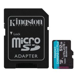Kingston 512GB microSDXC Canvas Go Plus Gen4 Class 10 UHS-I U3 + adaper