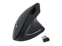 EQuip Ergonomic Wireless Mouse Black