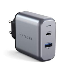 Satechi 30W Dual-Port Wall Charger Space Gray