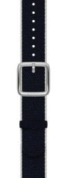 Withings Recycled Woven PET Wristband 18mm Navy Blue, White & Silver
