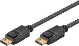 DisplayPort kábel DP M-DP M 1.2 aranyozott, 1m GOOBAY (61709)
