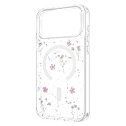 FIXED szilikon tok Apple iPhone 17 Pro Max készülékhez, virágmintás