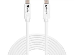 Sandberg USB3.2 USB-C to USB-C cable 5m White