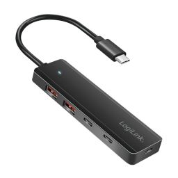 Logilink 4-portos USB2.0 HUB Black