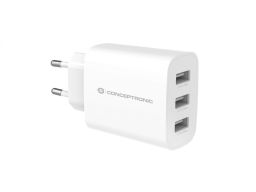Conceptronic  ALTHEA13W 3-Port 30W USB Charger White