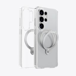 Torras Ostand Q3 Spin case for Samsung Galaxy S26 Ultra Clear