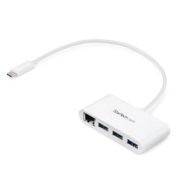 Startech 3-Port USB-C Hub with Gigabit Ethernet White