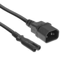 ACT Powercord C14 - C7 0,2m Black