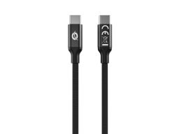 Conceptronic  USB 2.0 Magnetic USB-C Male to USB-C Male braided cable 1,2m Black
