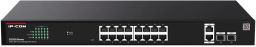 IP-COM Switch Menedzselhető PoE - G2220P-16-250W (16x1Gbps + 2x1Gbps Uplink + 2xSFP;  16af/at PoE+ port; 250W; rack)