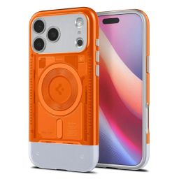 Spigen Classic C1 MagSafe case for iPhone 17 Pro Tangerine