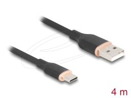 DeLock USB 2.0 kábel USB-A to USB-C 4m Black