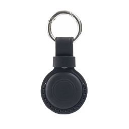Mobile Origin AirTag Outdoor Leather Keychain A7 Black