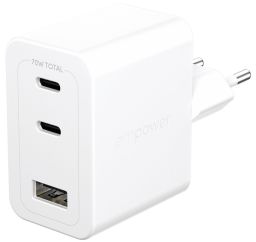 PanzerGlass 70W 2x USB-C 1x USB-A charger White