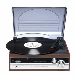 Denver VPR-190MK3 Retro turntable with radio & built-in speakers