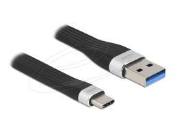 DeLock USB Type-A to USB Type-C cable 0,15m 3A Black