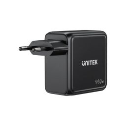 Unitek Rexo 140W 4-Port GaN Charger with Smart Display Black