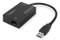 Digitus USB 3.0 Gigabit SFP network adapter Black